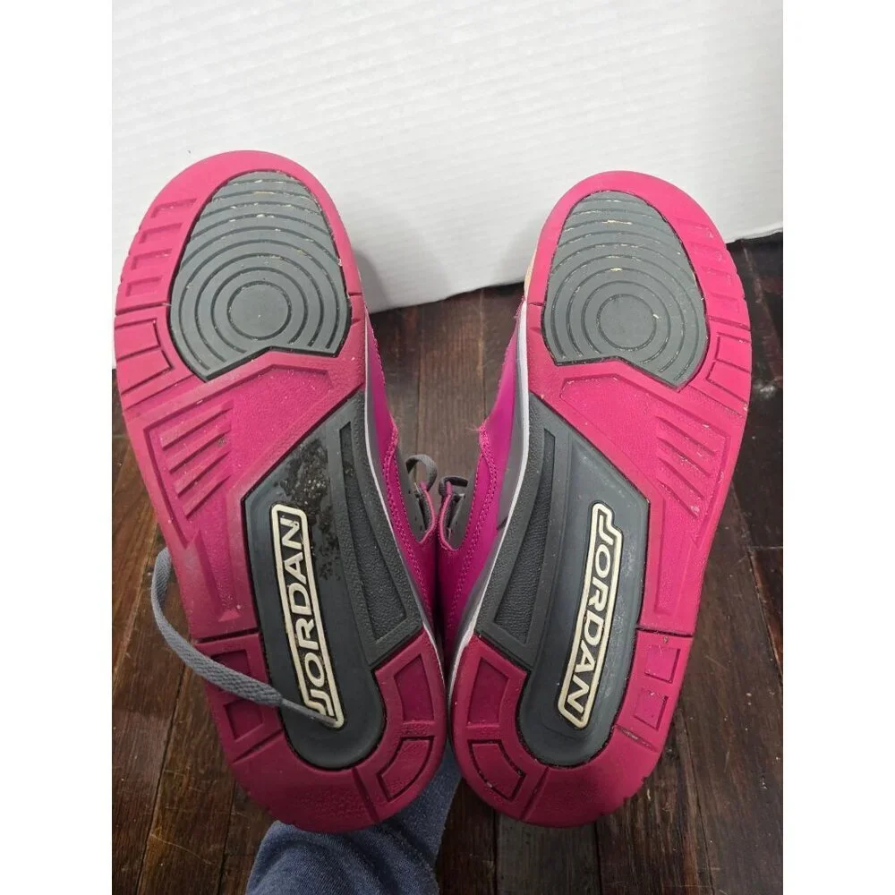 Jordan Sparkle Pink and Gray High Top Sneakers 6.5 Y